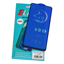 Защитное стекло для Xiaomi Redmi Note 8 Pro Full Glue Titanium (0.3 мм, чёрное) Люкс