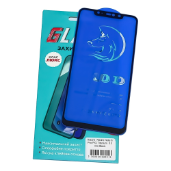 Защитное стекло для Xiaomi Redmi Note 7/ 7S Full Glue Titanium (0.3 мм, чёрное) Люкс