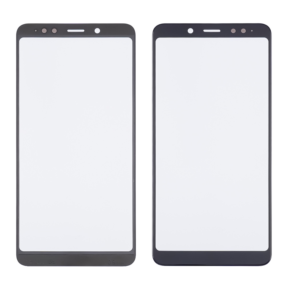 Стекло тачскрина с OCA плёнкой для Xiaomi Redmi Note 5/ 5 Pro чёрное с олеофобным покрытием, закалённое