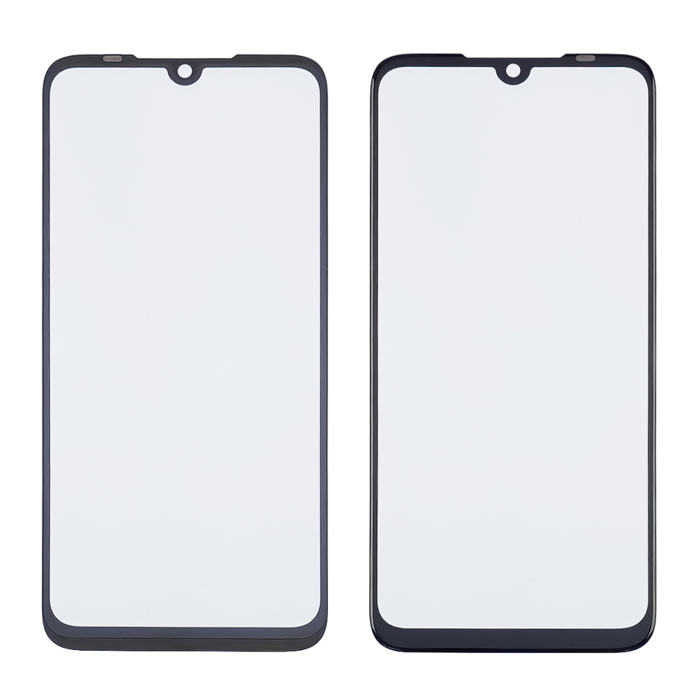 Стекло тачскрина с OCA плёнкой для Xiaomi Redmi Note 7/ Note 7 Pro чёрное с олеофобным покрытием, закалённое