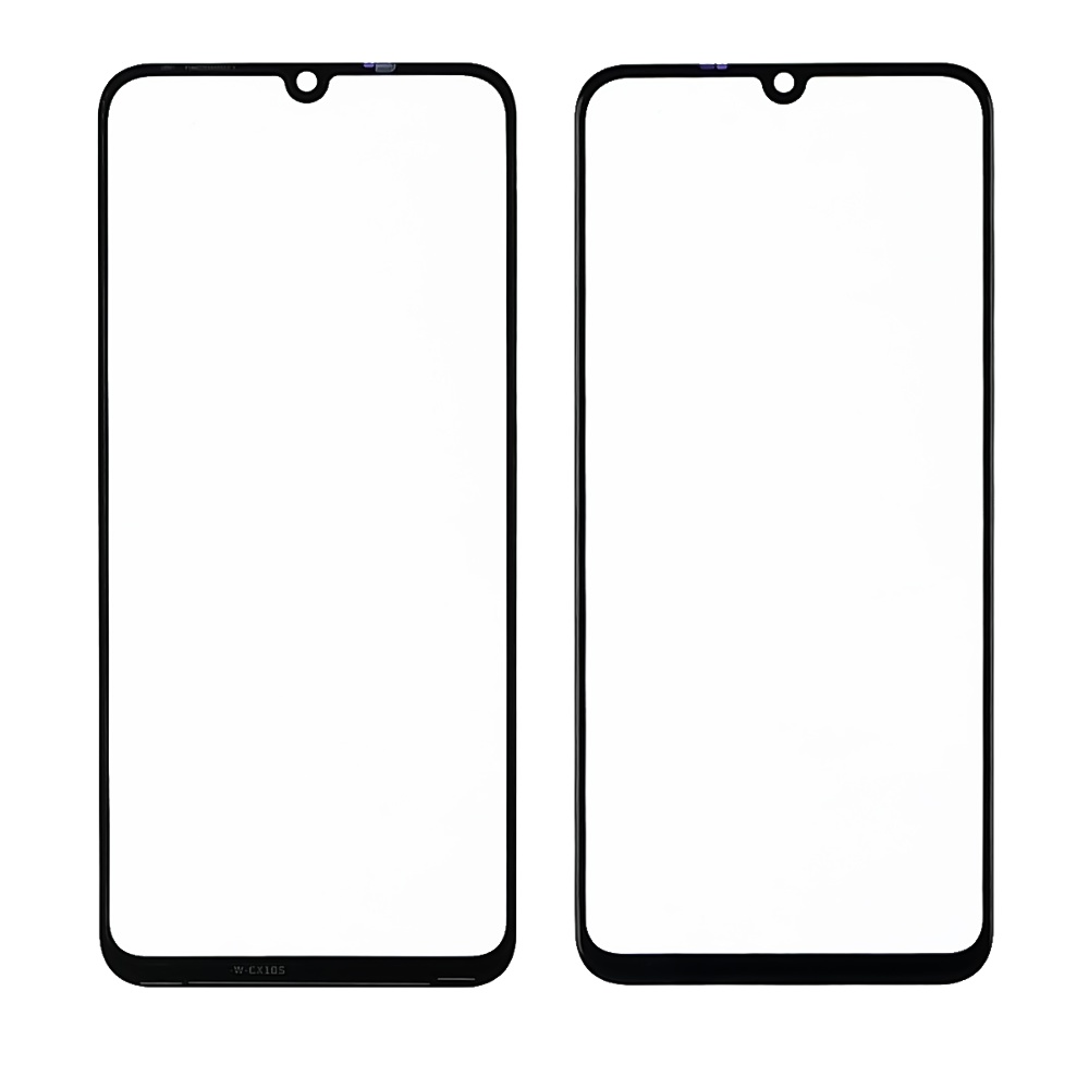 Стекло тачскрина с OCA плёнкой для Huawei Y8p (2020)/ P Smart S (2020) чёрное