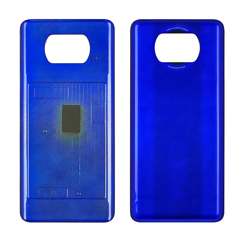 Задняя крышка для Xiaomi Poco X3 Pro Frost Blue (синяя)