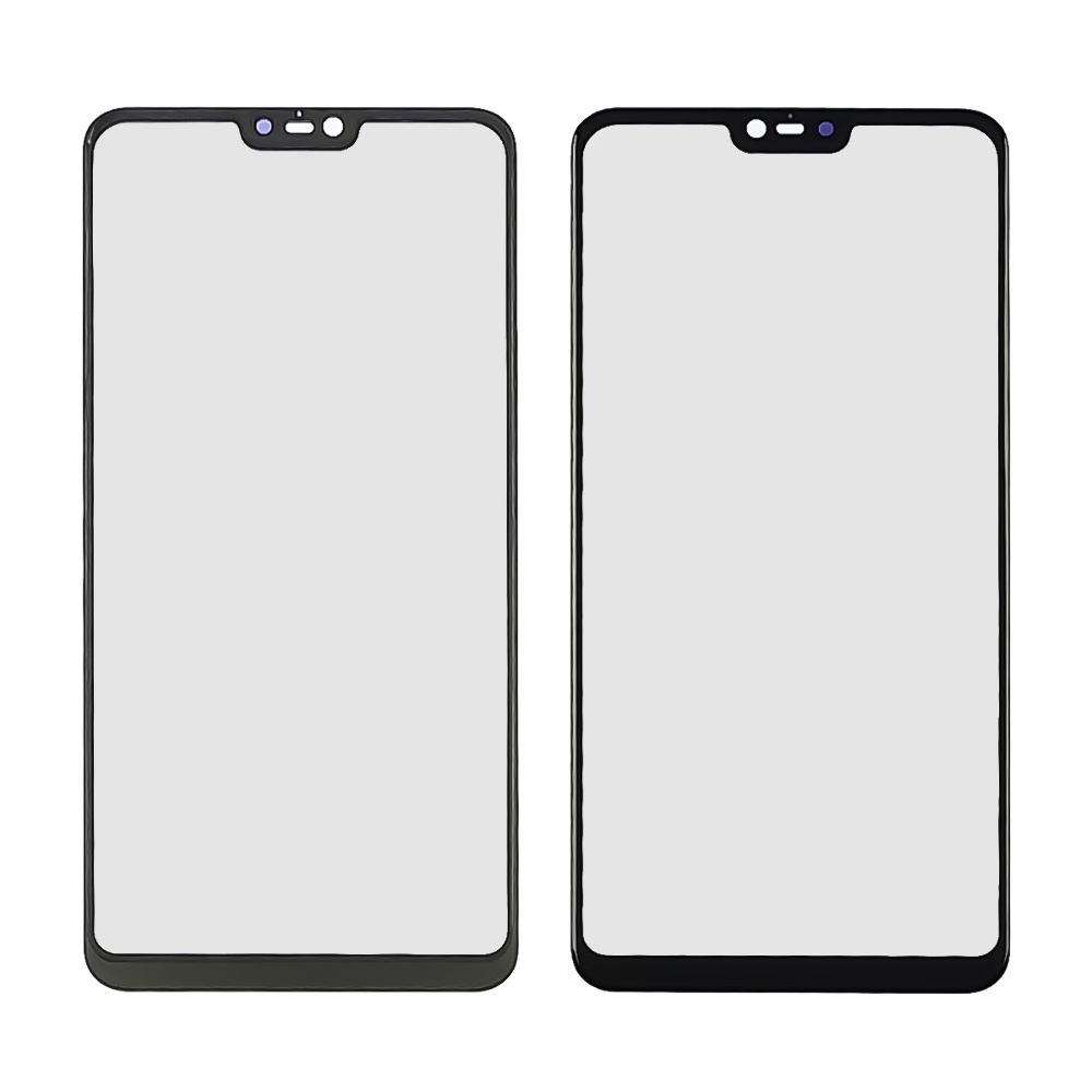 Стекло тачскрина с OCA плёнкой для Xiaomi Mi 8 Lite чёрное с олеофобным покрытием, закалённое