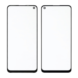 Стекло тачскрина с OCA плёнкой для Realme 8 чёрное с олеофобным покрытием, закалённое