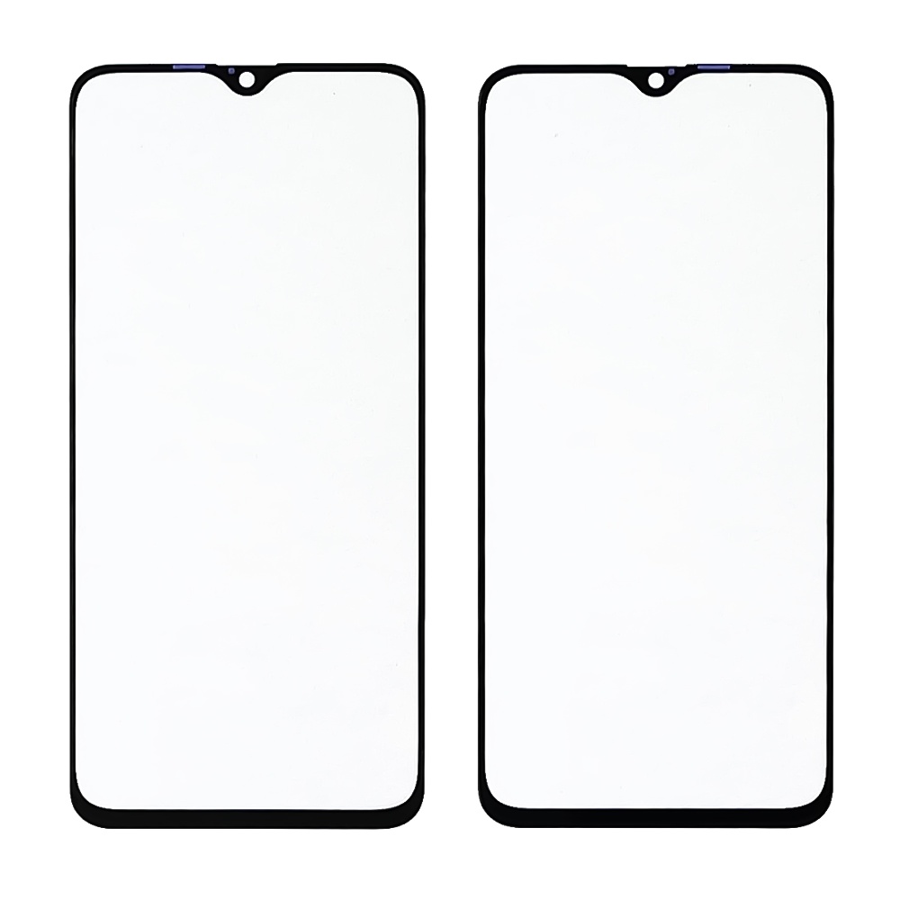 Стекло тачскрина с OCA плёнкой для Realme XT/ X2 чёрное с олеофобным покрытием, закалённое