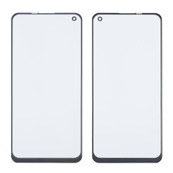 Стекло тачскрина с OCA плёнкой для Oppo Reno 5 lite чёрное с олеофобным покрытием, закалённое