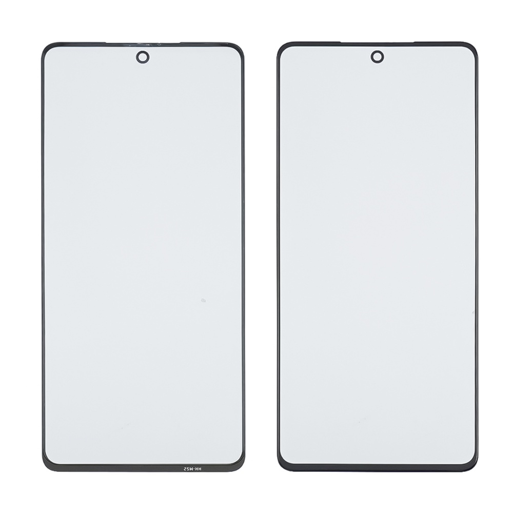 Стекло тачскрина с OCA плёнкой для Samsung M525 Galaxy M52 (2021) чёрное с олеофобным покрытием, закалённое