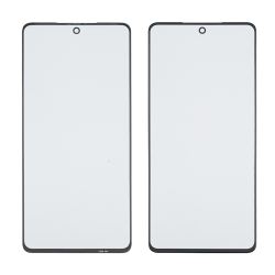 Стекло тачскрина с OCA плёнкой для Samsung M525 Galaxy M52 (2021) чёрное с олеофобным покрытием, закалённое