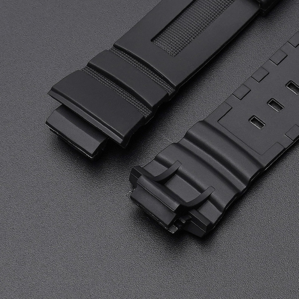 Ремінець для Casio G-Shock AW-282B/590/591/5230, AWG-M100/M101, G-7700/7710 Dark Blue Silver