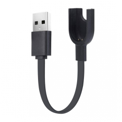 USB кабель для фитнес браслета Xiaomi Mi Band 3 0.3m черный