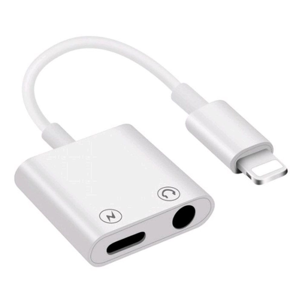 Аудиоадаптер для Apple разветвитель Lightning - TRRS 3.5 (F)/ Lightning (F) 0.1m белый