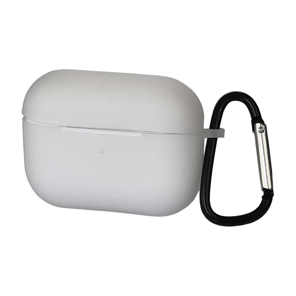 Чехол силиконовый с карабином для Apple AirPods Pro цвет  12 прозрачный