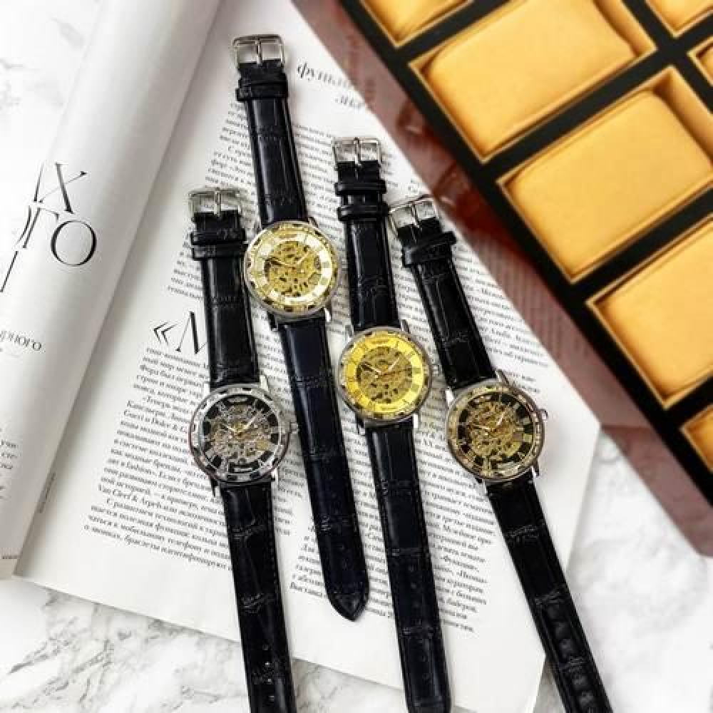 Winner 8012 Diamonds Automatic Black-Silver-Gold-Black