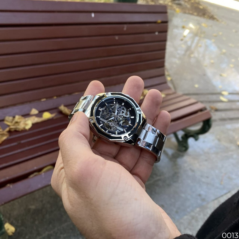 Forsining 8130 Silver-Black