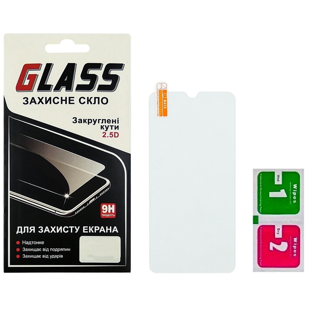 Защитное стекло для Samsung A20S/ A02S/ A12/ A02/ M02S/ A03/ A03S/ A03 Core/ A04/ A04S (0.3 мм, 2.5D)