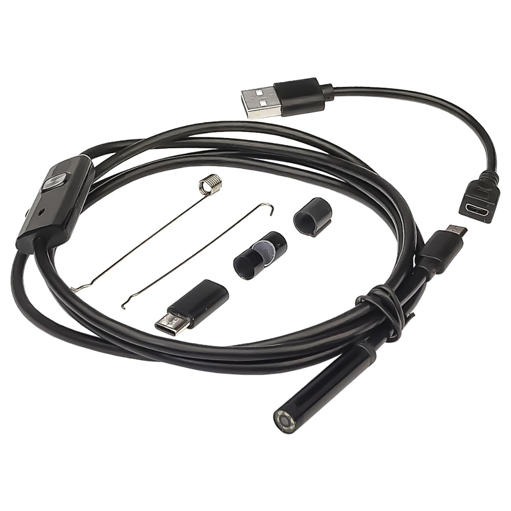 Эндоскоп цифровой , камера 640x480, влагозащита IP67, L=150мм, USB A/Micro/Type C
