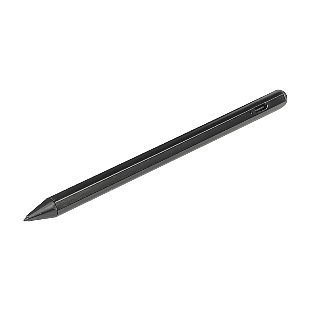 Стилус ёмкостный, высокоточный, активный для Apple iPad, со встроенной батареей, алюминиевый, чёрный, с сенсорным Вкл/Выкл