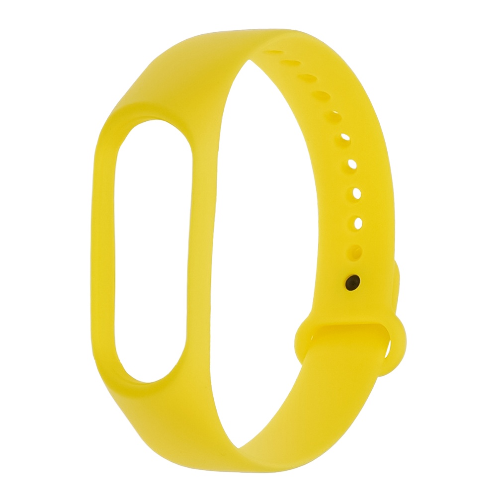 Ремешок силиконовый для Xiaomi Mi Band 3/ 4  31 ярко-жёлтый