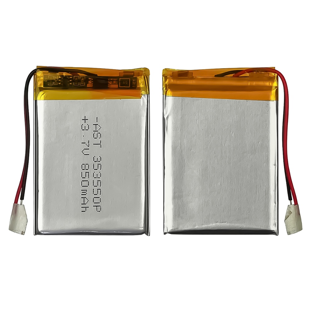 Аккумулятор 353550P универсальный с контроллером, 4 х 34 х 52 мм (850 mAh)/ для наушников,видеорегистраторов и игрушек