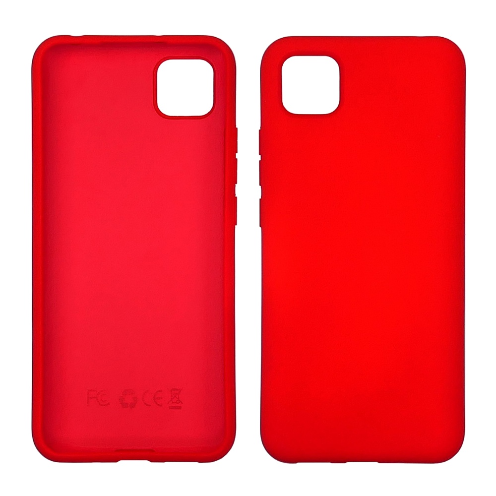 Чехол Full Nano Silicone Case для Xiaomi Redmi 9C/ Redmi 10A/ Poco C3 цвет  01 красный (без отверстия для сканера отпечатка пальца)