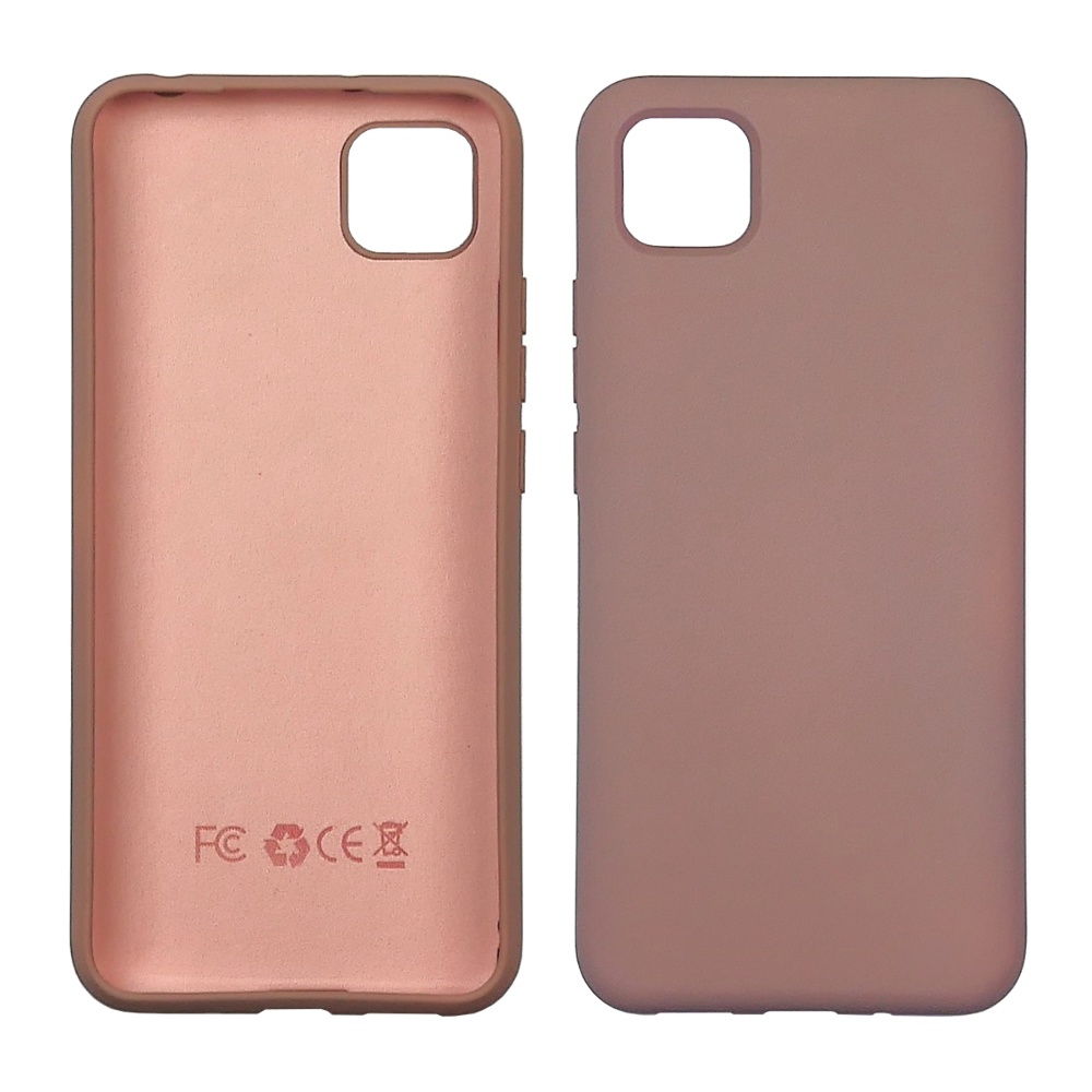 Чехол Full Nano Silicone Case для Xiaomi Redmi 9C/ Redmi 10A/ Poco C3 цвет  10 песочно-розовый (без отверстия для сканера отпечатка пальца)