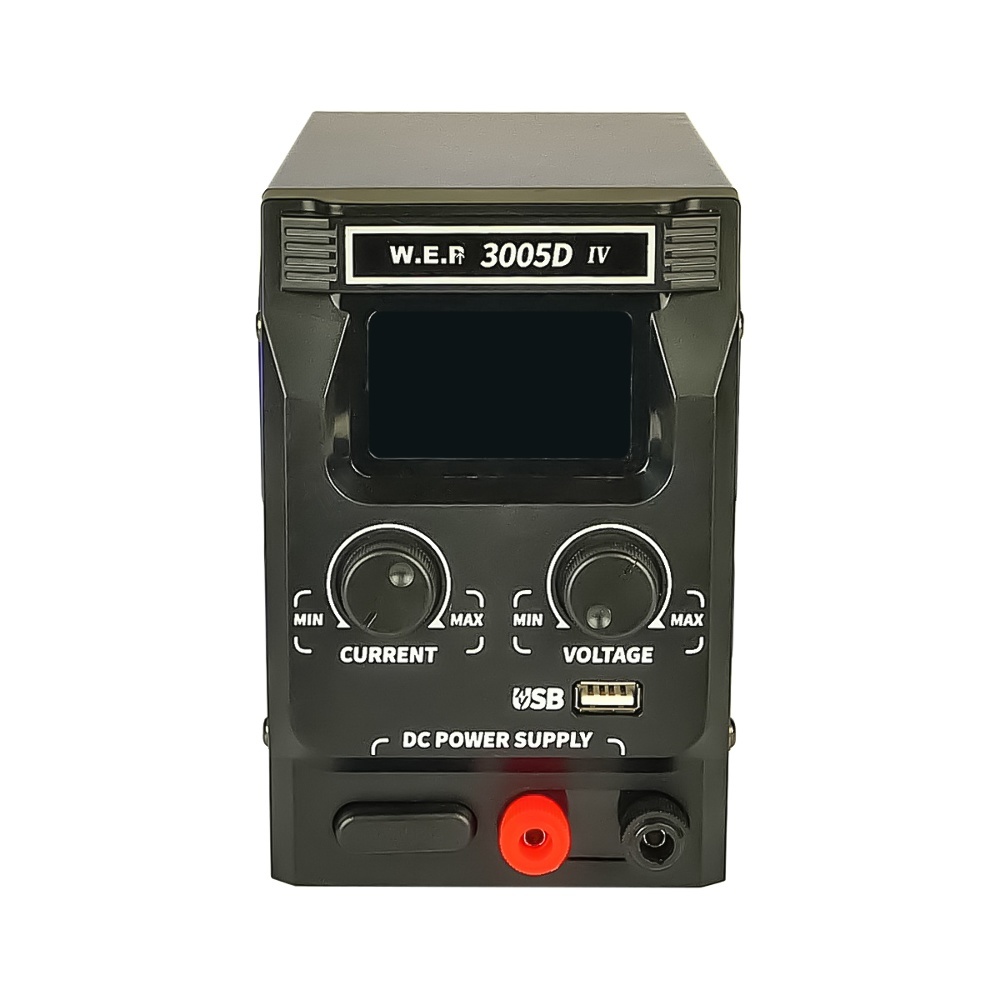 Блок питания лабораторный WEP 3005D-IV, 30V, 5A, импульсный, с цифровой индикацией (V/A/W), USB fast charge