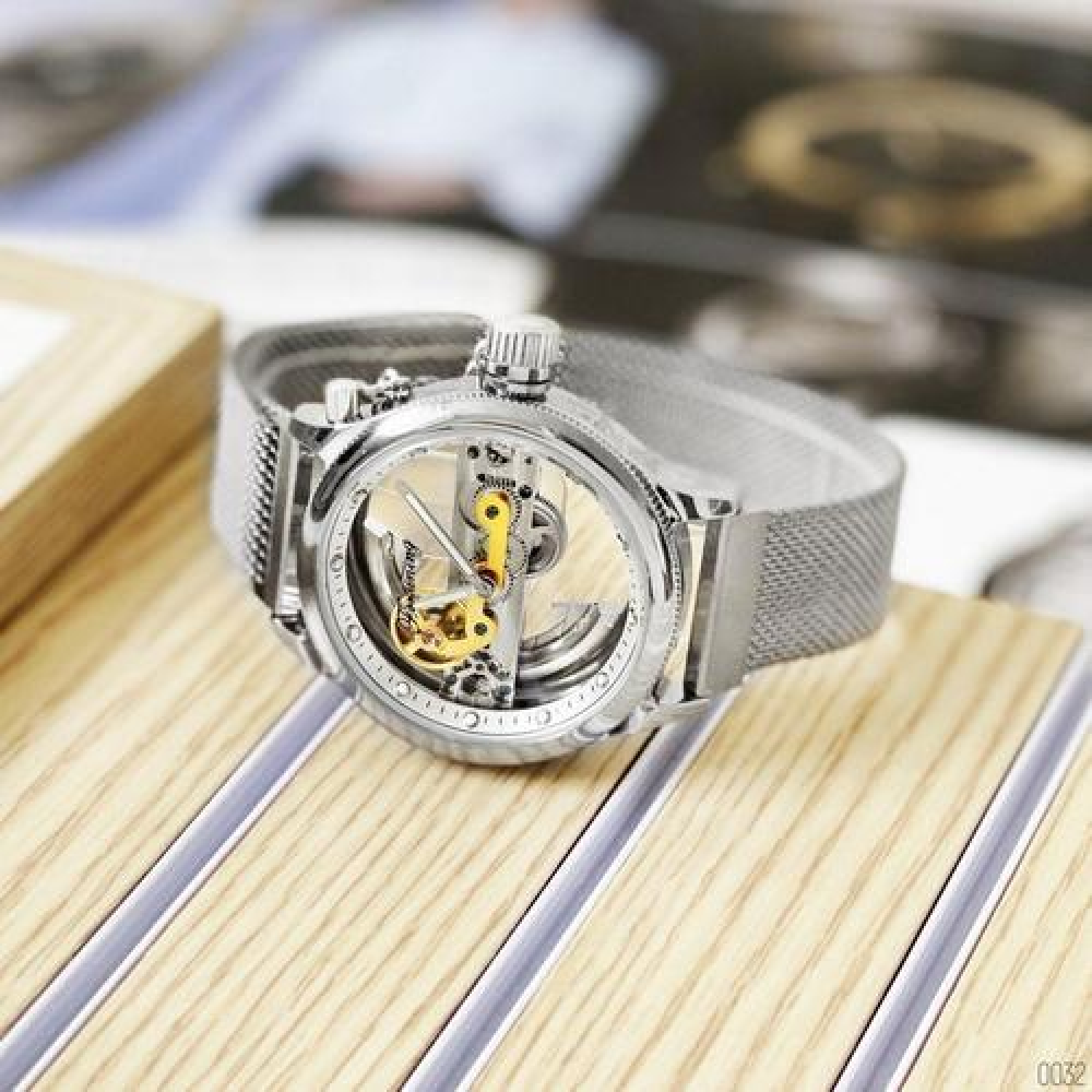 Forsining 9418 All Silver Diamonds