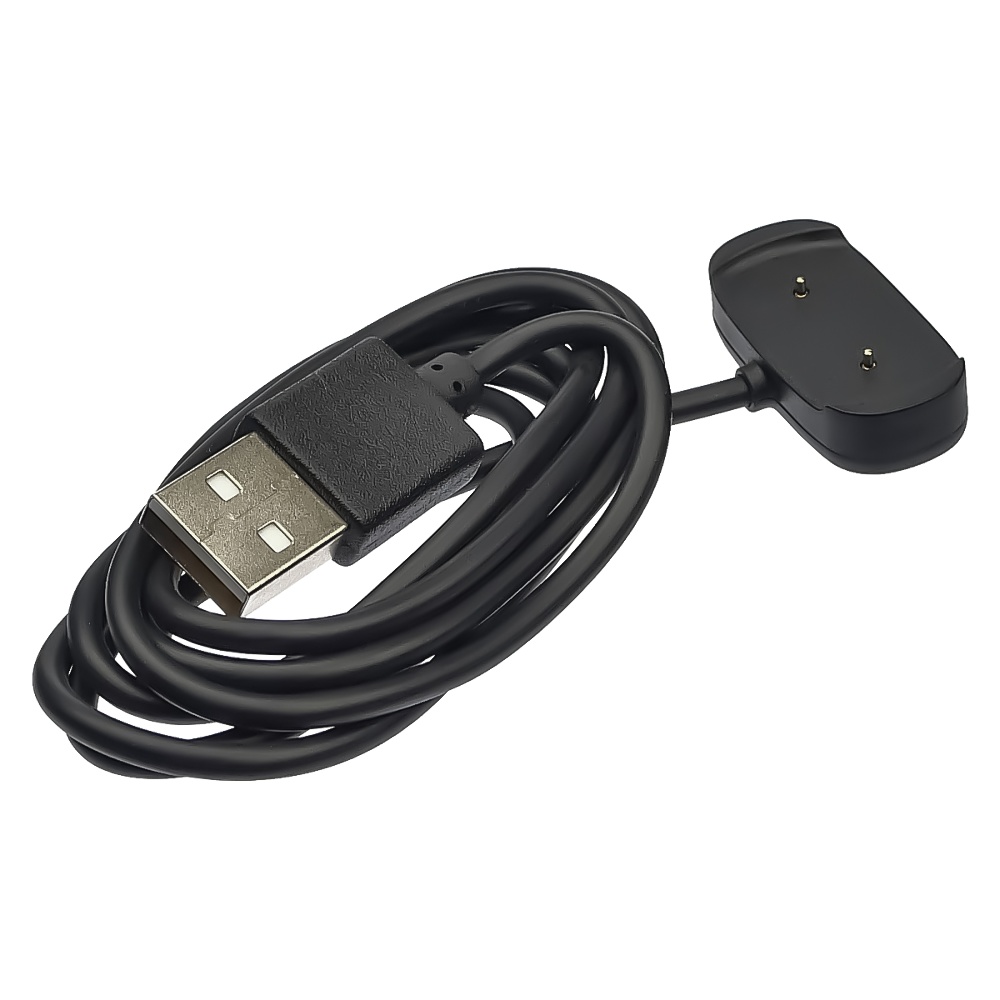 USB кабель для смарт часов Amazfit GTS/GTR42 mm/GTR47 mm/ T-Rex магнитный черный
