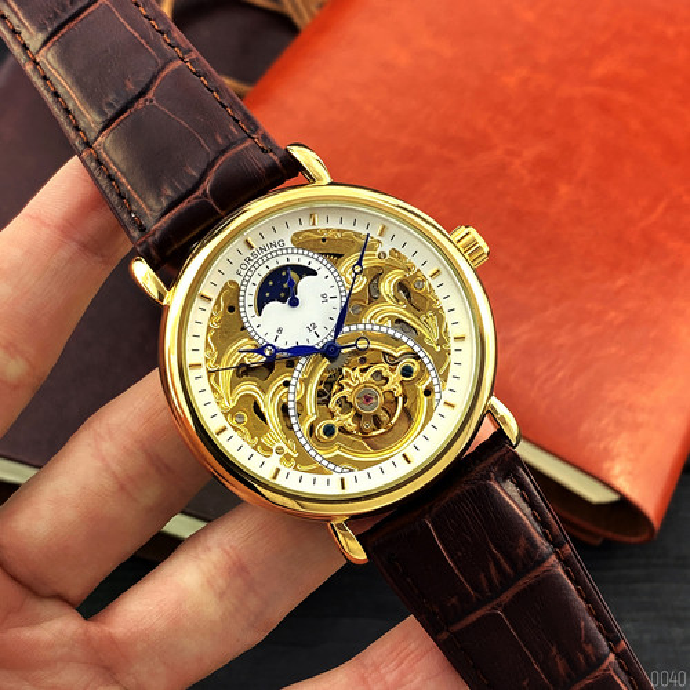 Forsining 8177 Gold-Brown