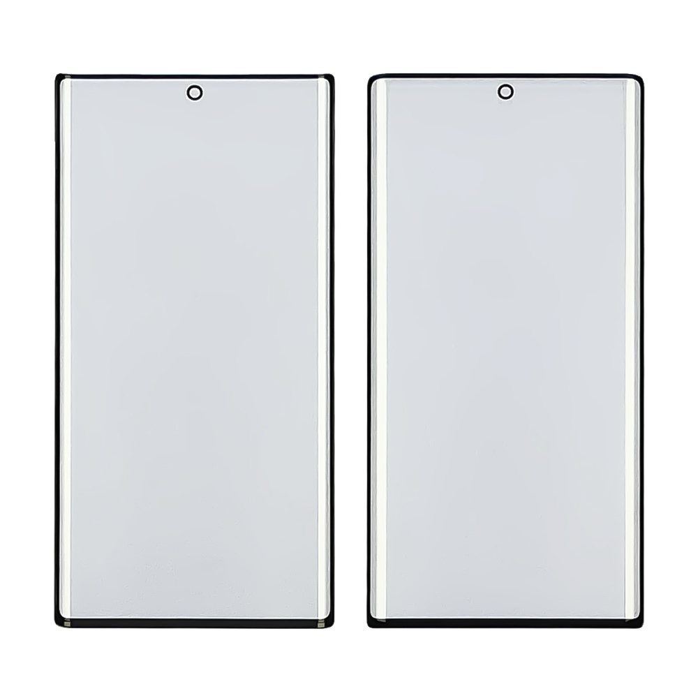 Стекло тачскрина с OCA плёнкой для Samsung N970 Galaxy Note 10 чёрное с олеофобным покрытием, закалённое HC