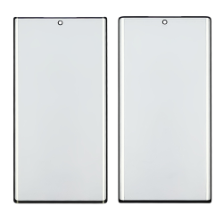 Стекло тачскрина с OCA плёнкой для Samsung N975 Galaxy Note 10 Plus чёрное с олеофобным покрытием, закалённое HC