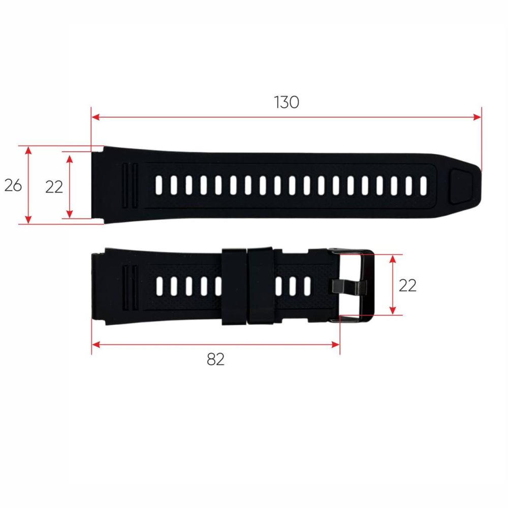 Ремінець для смарт годинника K56PRO Black