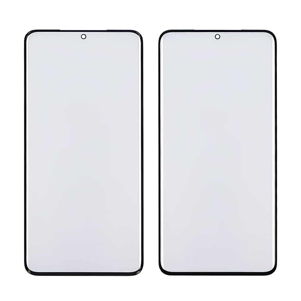 Стекло тачскрина с OCA плёнкой для Samsung G985 Galaxy S20 Plus 5G чёрное с олеофобным покрытием, закалённое