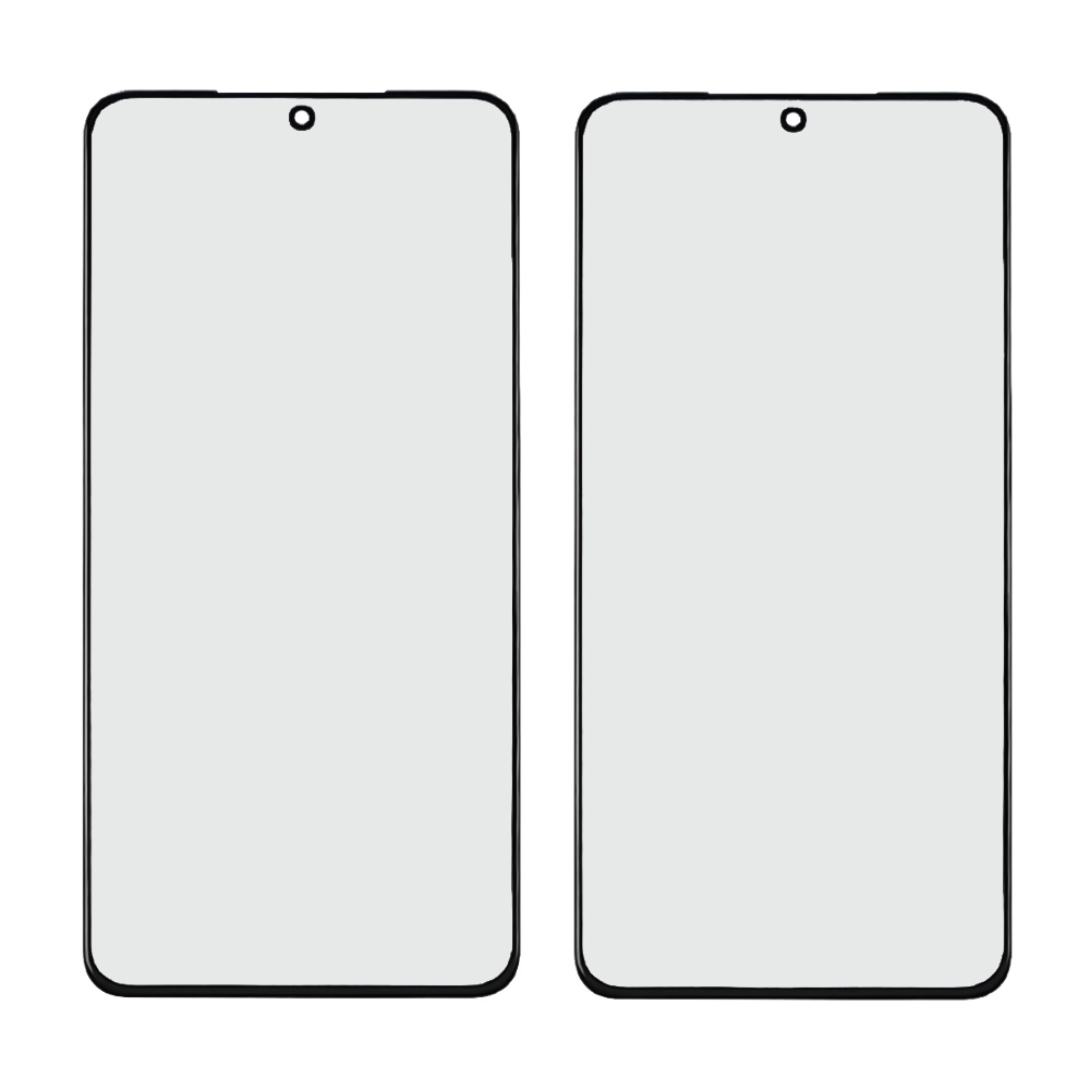 Стекло тачскрина с OCA плёнкой для Samsung G996 Galaxy S21 Plus 5G чёрное с олеофобным покрытием, закалённое