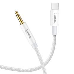 AUX кабель Hoco UPA19 Type-C to Jack 3.5 1m серебристый